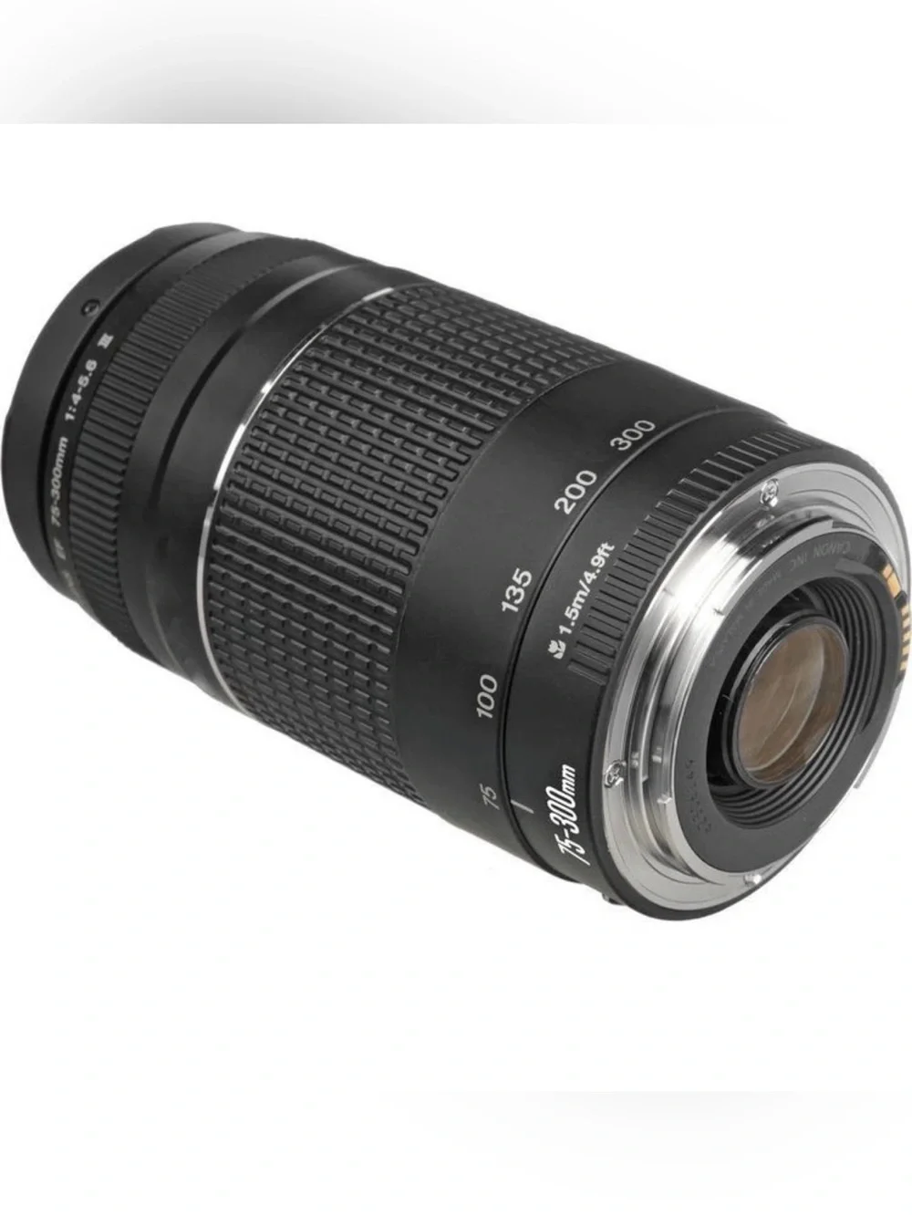 Canon 75-300mm Telephoto Zoom Lens - Black in Conditions New No Box
